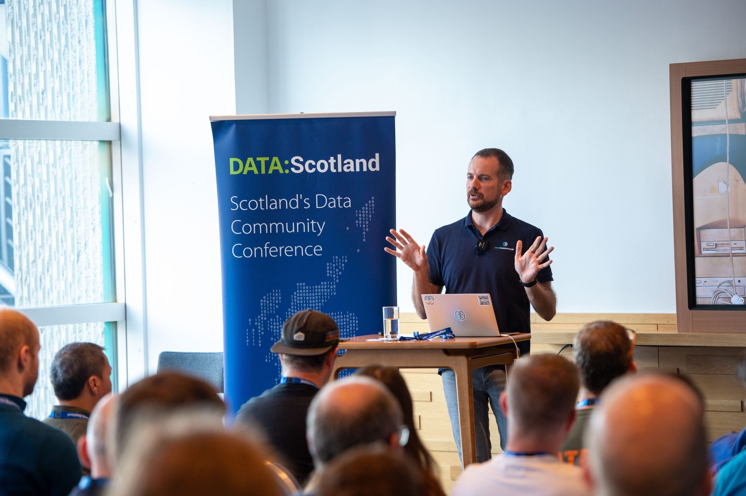 Een Masterminds-expert spreekt op DATA:Scotland